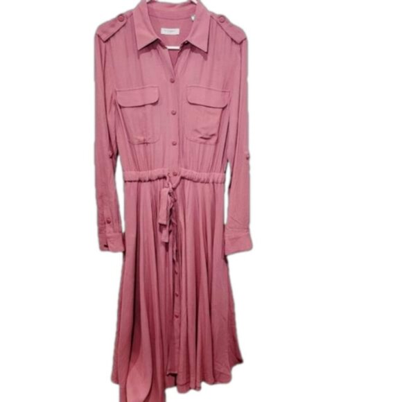 Equipment Jacquot Mesa Rose Mido button down utility dress - Picture 2 of 13
